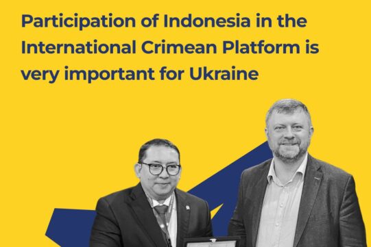 Participation of Indonesia in the International Crimea Platform is very important for Ukraine