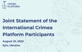Joint Statement of the International Crimea Platform Participants