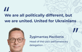 “We are all politically different, but we are united. United for Ukrainians”,  Head of the U4U parliamentary delegation
