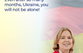 “Even after so many months, Ukraine, you will not be alone!”, – Berbel Bas, President of the Bundestag, German politician, and member of the Social Democratic Party of Germany