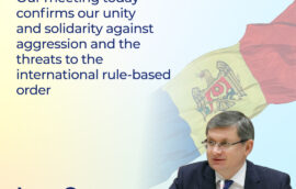 “Our meeting today confirms our unity and solidarity against aggression and the threats to the international rule-based order”,—President of the Parliament of the Republic of Moldova