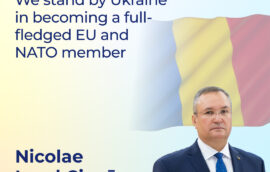 “We stand by Ukraine in becoming a full-fledged EU and NATO member” – Nicolae – Ionel Ciucā, President of the Senate of Romania
