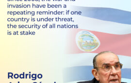 “The forced migration of people and the consequences for the environment are issues we cannot ignore. The massive displacement of Ukrainian citizens in search of safety and protection represents a considerable humanitarian challenge that requires international solidarity and collaboration”, — Rodrigo Arias Sánchez, President of the Legislative Assembly of Costa Rica said