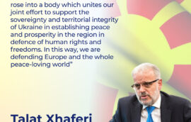 “The International Crimea Platform rose into a body which unites our joint effort to support the sovereignty and territorial integrity of Ukraine in establishing peace and prosperity in the region in defence of human rights and freedoms. In this way, we are defending Europe and the whole peace-loving world”, Talat Xhaferi, President of the Assembly of the Republic of North Macedonia