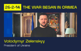The forum “26-2-14: The War began in Crimea” was opened with an address of the President of Ukraine Volodymyr Zelenskyy