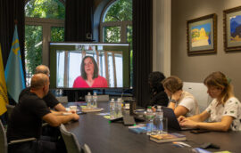 Online Meeting Between Nariman Dzhelyal and Vice President of Bundestag Katrin Göring-Eckardt 