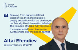 The Fourth Crimea Platform Summit: Altai Efendiev, Secretary General of GUAM.