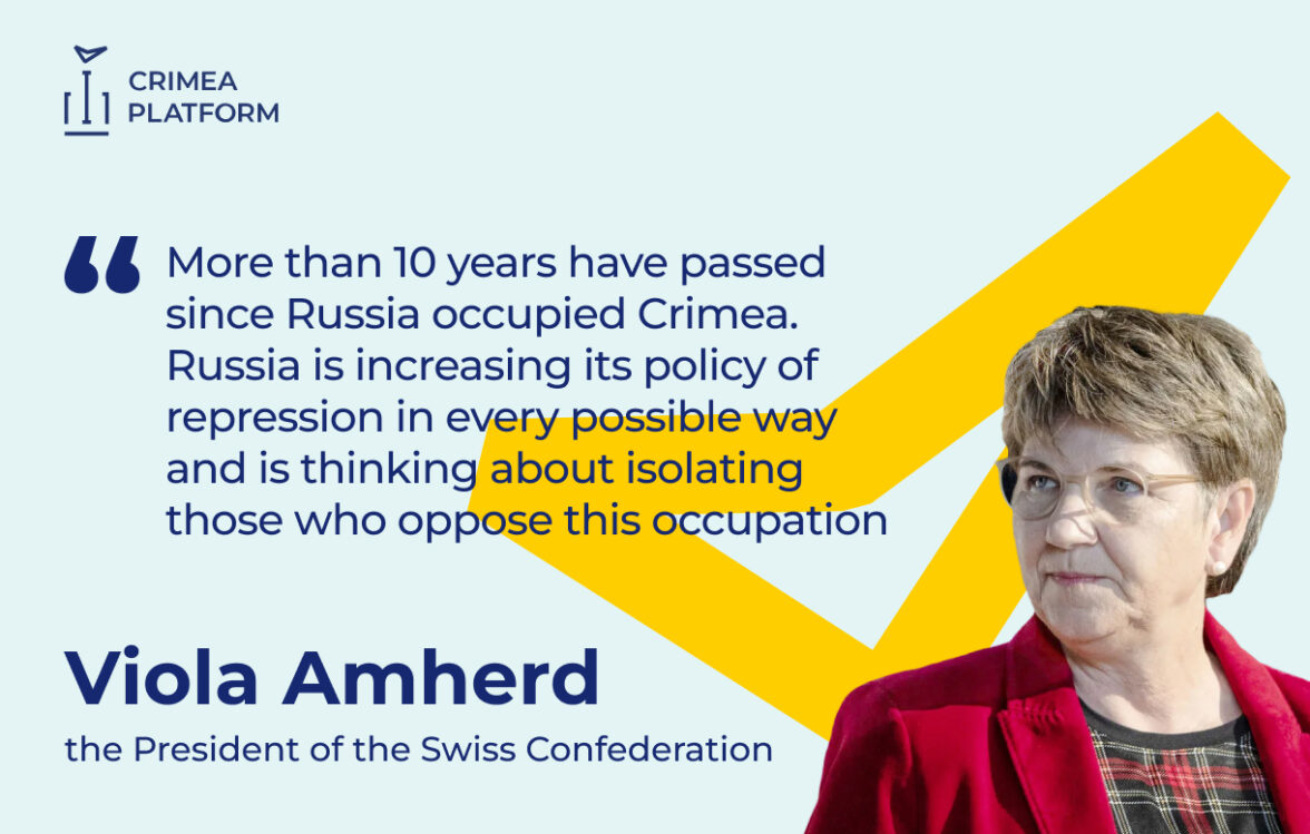 The Fourth Crimea Platform Summit: Viola Amherd, President of the Swiss Confederation