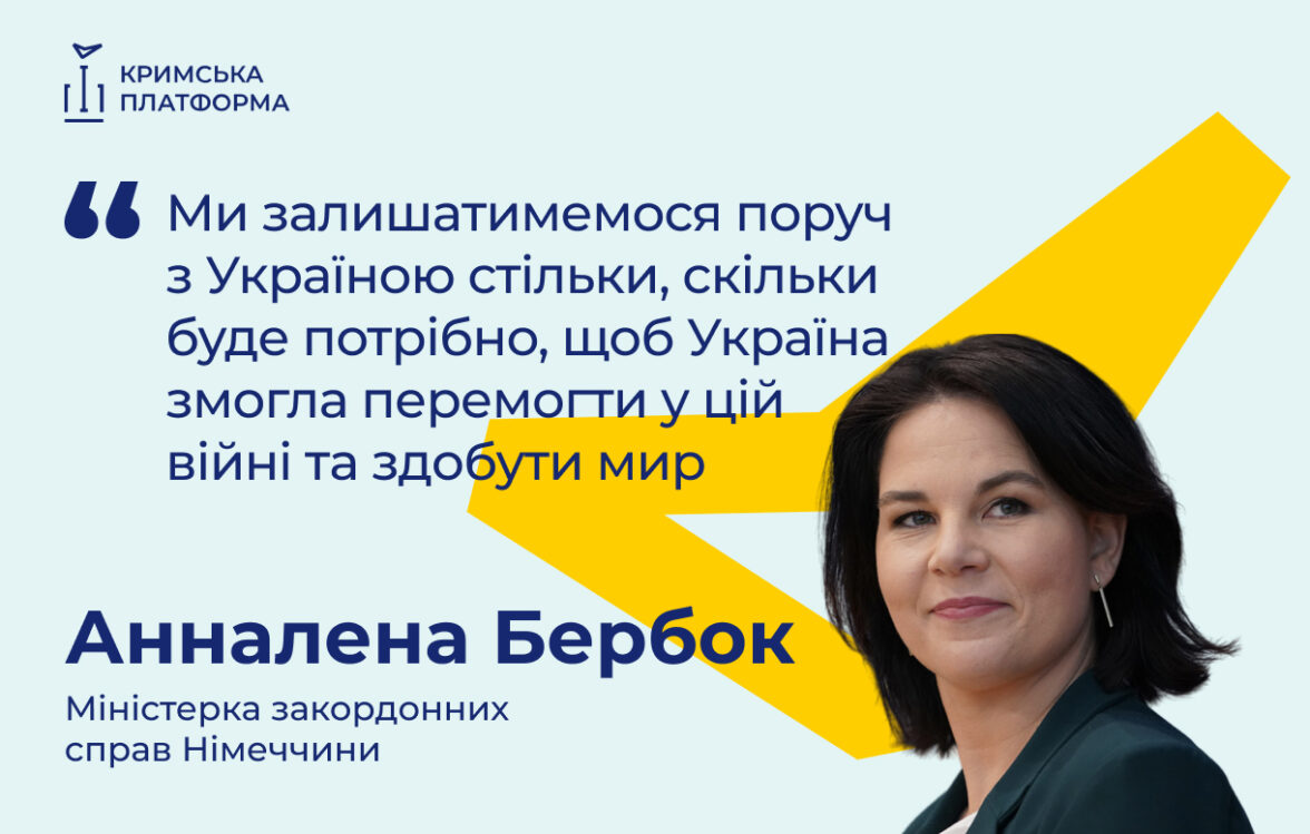 Четвертий Саміт Кримської платформи: Анналена Бербок, Міністерка закордонних справ Німеччини