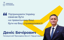  Четвертий Саміт Кримської платформи: Деніс Бечірович, Голова Президії Боснії і Герцеговини 