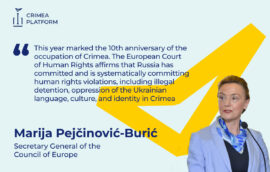 The Fourth Crimea Platform Summit: Marija Pejčinović-Burić, Secretary General of the Council of Europe