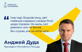 Четвертий Саміт Кримської платформи: Анджей Дуда, Президент Республіки Польща