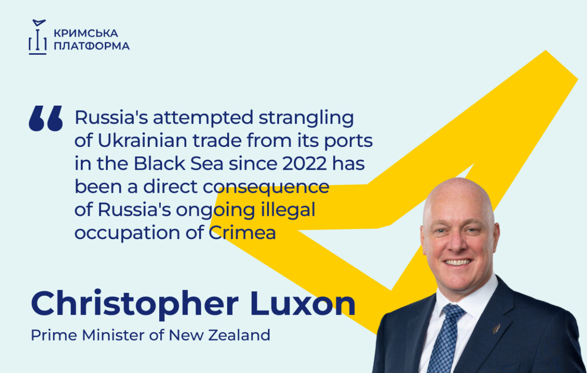 The Fourth Crimea Platform Summit: Christopher Luxon, Prime Minister of New Zealand
