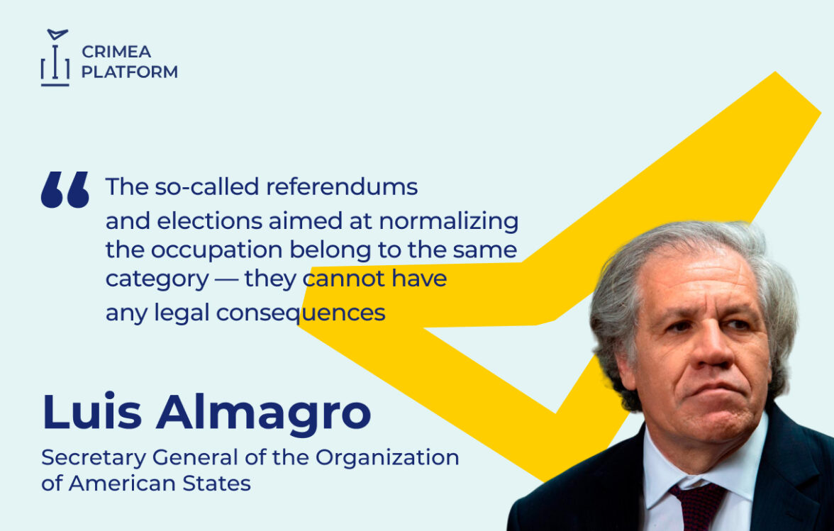 The Fourth Crimea Platform Summit: Luis Almagro, Secretary General of the Organization of American States