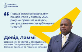 Четвертий Саміт Кримської платформи: Девід Ламмі, Державний секретар у закордонних справах Сполученого Королівства Великої Британії