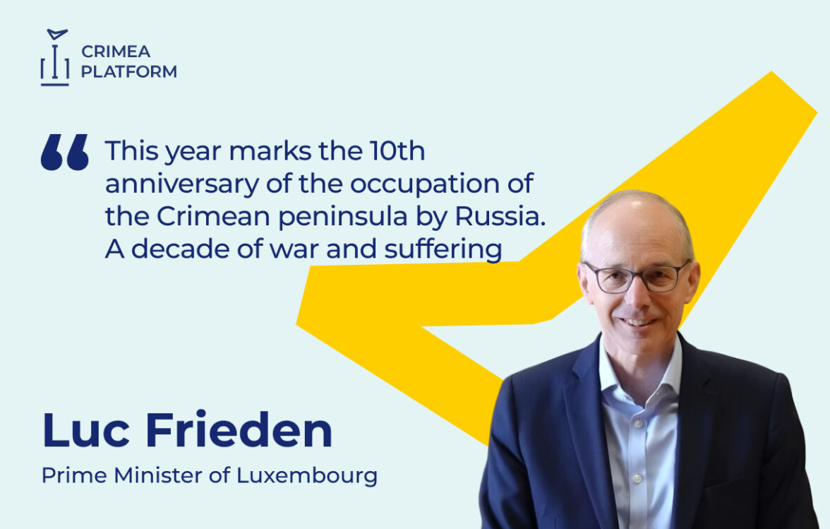 The Fourth Crimea Platform Summit: Luc Frieden, Prime Minister of Luxembourg