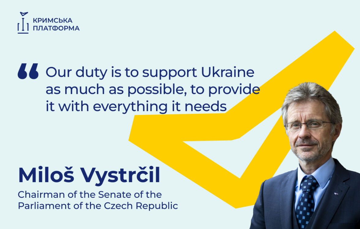 The Fourth Crimea Platform Summit: Miloš Vystrčil, Chairman of the Senate of the Parliament of the Czech Republic