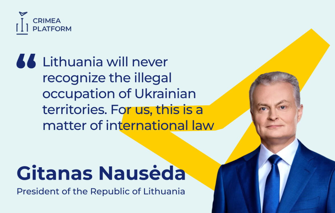 The Fourth Crimea Platform Summit: Gitanas Nausėda, President of the Republic of Lithuania