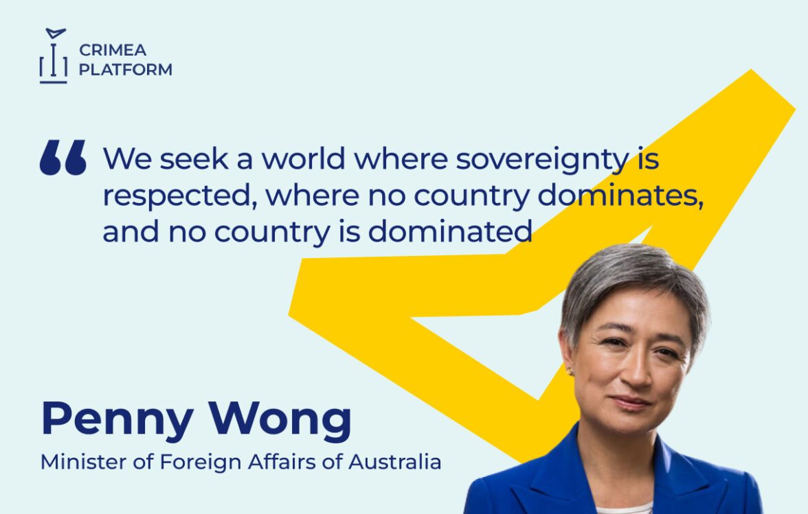 The Fourth Crimea Platform Summit: Penny Wong, Minister of Foreign Affairs of Australia