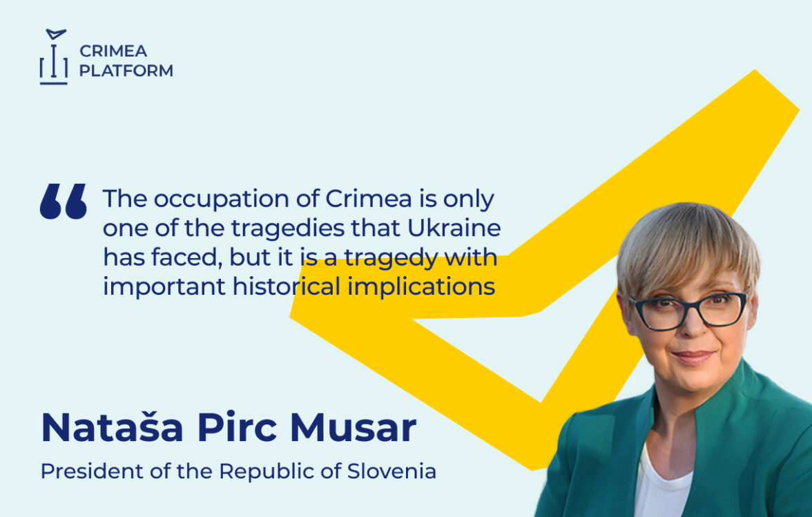 The Fourth Crimea Platform Summit:  Nataša Pirc Musar, President of the Republic of Slovenia