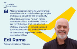 The Fourth Crimea Platform Summit: Edi Rama, Prime Minister of Albania