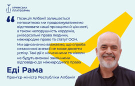 Четвертий Саміт Кримської платформи: Еді Рама, Прем’єр-міністр Албанії
