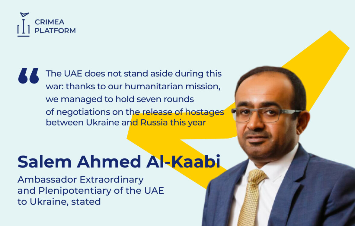 The Fourth Crimea Platform Summit: Salem Ahmed Al-Kaabi, Ambassador Extraordinary and Plenipotentiary of the UAE to Ukraine