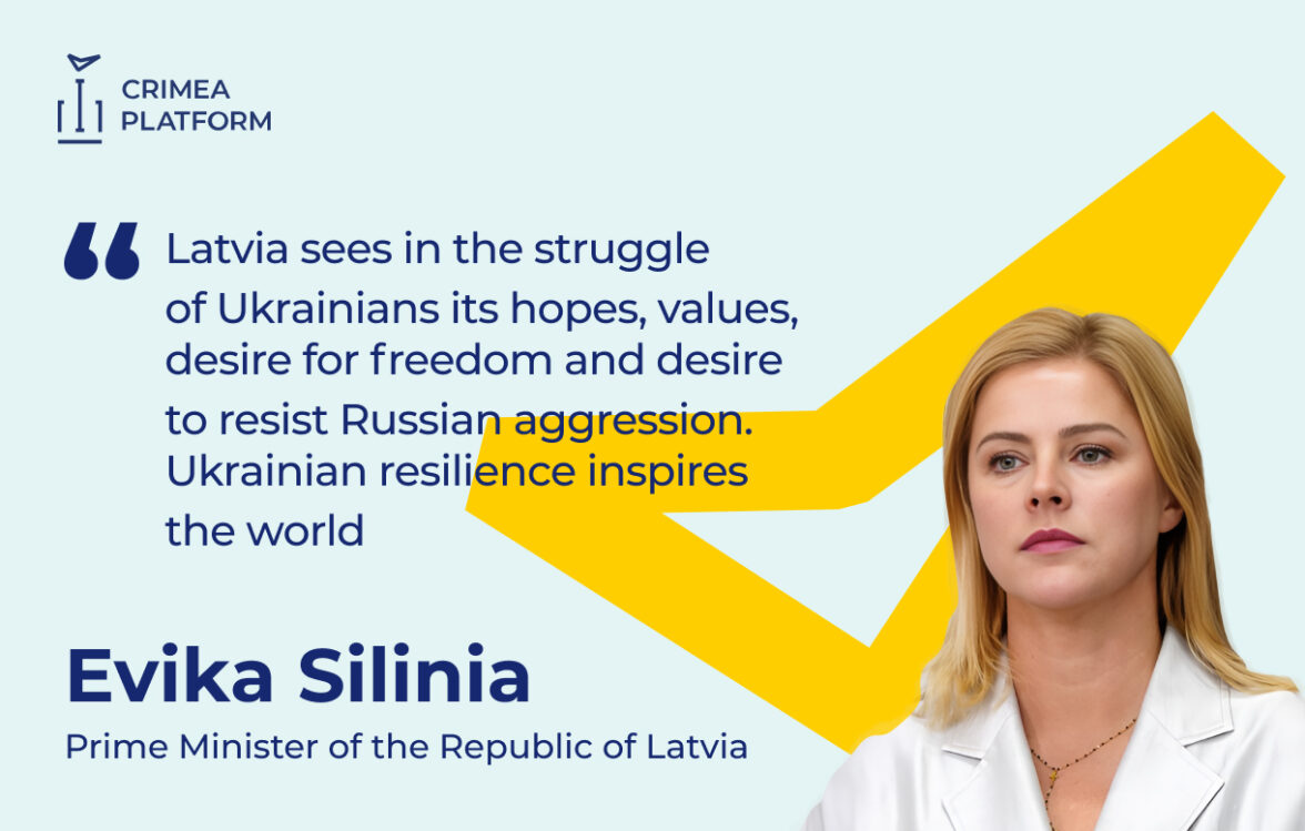 The Fourth Crimea Platform Summit: Evika Silinia, Prime Minister of the Republic of LatviaThe Fourth Crimea Platform Summit: