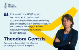 The Fourth Crimea Platform Summit: Theodora Gentzis Secretary General of the Ministry of Foreign Affairs of Belgium