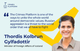 The Fourth Crimea Platform Summit: Thordis Kolbrun Gylfadottir, Minister of Foreign Affairs of Iceland