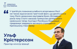 Четвертий Саміт Кримської платформи: Ульф Крістерссон, Прем’єр-міністр Швеції