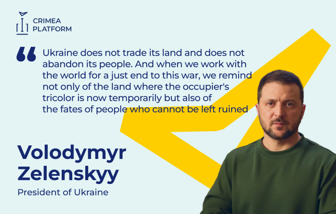 The Fourth Crimea Platform Summit: Volodymyr Zelenskyy, President of Ukraine