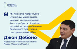 Четвертий Саміт Кримської платформи: Джон Дебоно, Надзвичайний і Повноважний Посол Мальти в Україні