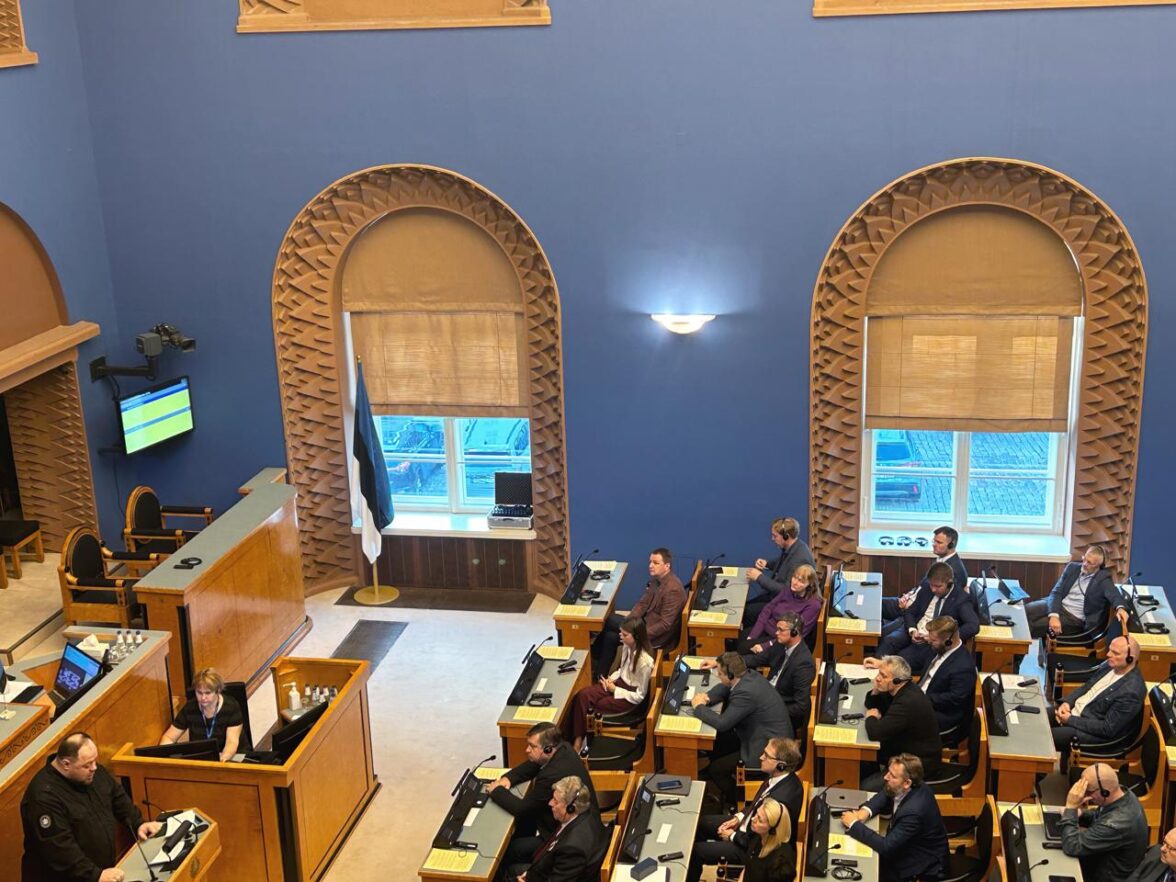 The Chairman of the Verkhovna Rada of Ukraine delivered a speech at the Riigikogu of Estonia ahead of the Third Parliamentary Summit of the Crimea Platform