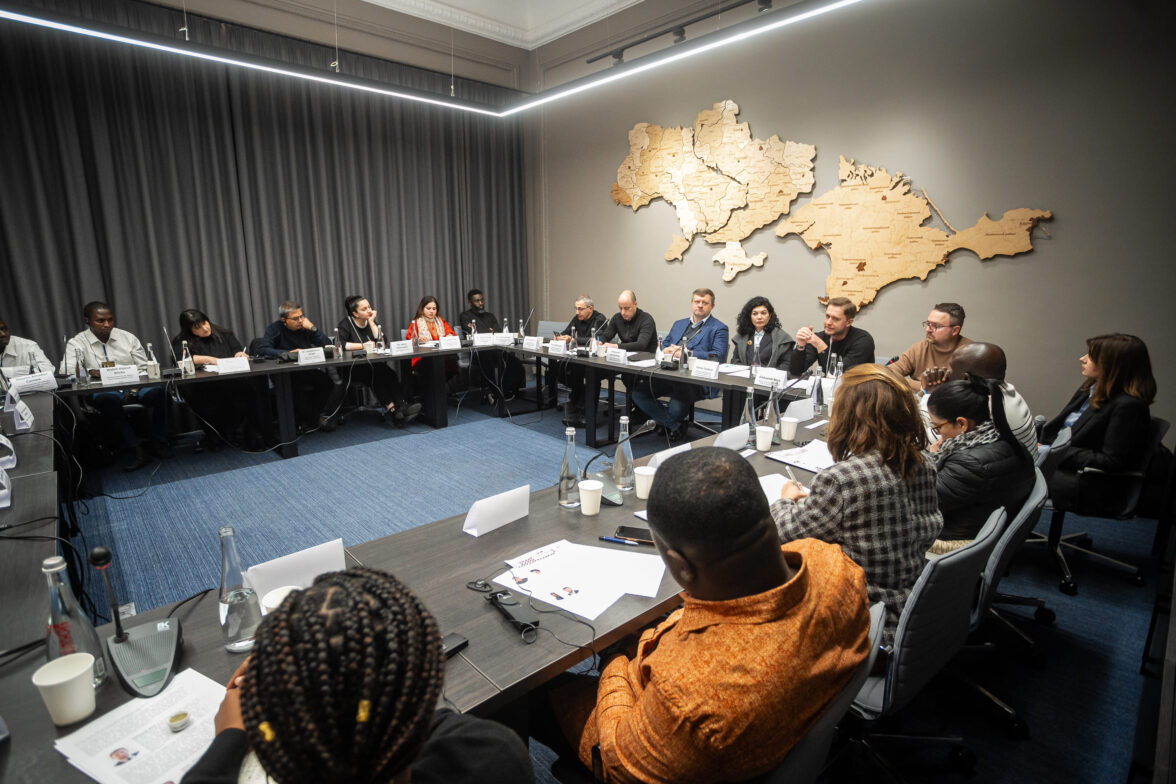 A Discussion on Ukraine’s Resilience Amid War Held at the Crimea Platform Office with Over 20 Guests from Africa, Asia, and Latin America
