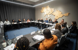 A Discussion on Ukraine’s Resilience Amid War Held at the Crimea Platform Office with Over 20 Guests from Africa, Asia, and Latin America