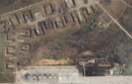 Occupiers Are Building Defensive Structures at the Saky Airfield, ATESH Reports