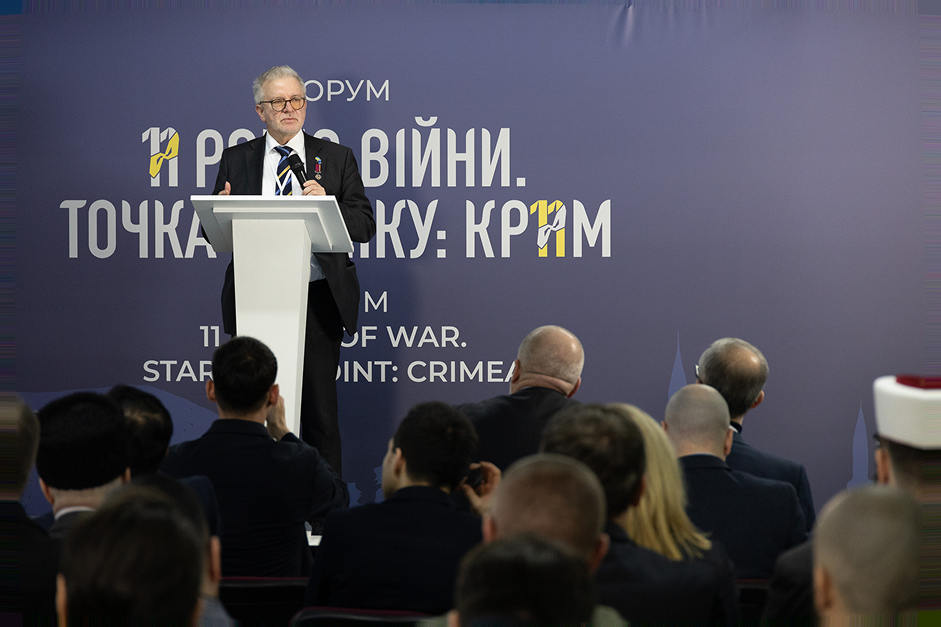 У межах Форуму “11 років війни. Точка відліку: Крим | 11 Years of War. Starting Point: Crimea” з промовою виступив Міхаель Галер
