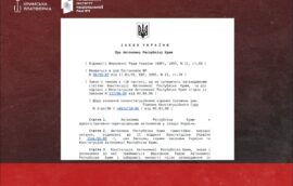 17 березня — 30-та річниця ухвалення Закону України “Про Автономну Республіку Крим”