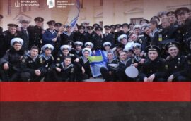 21 березня 2014 року курсанти Академії ВМС України імені Нахімова заспівали гімн України в окупованому Криму