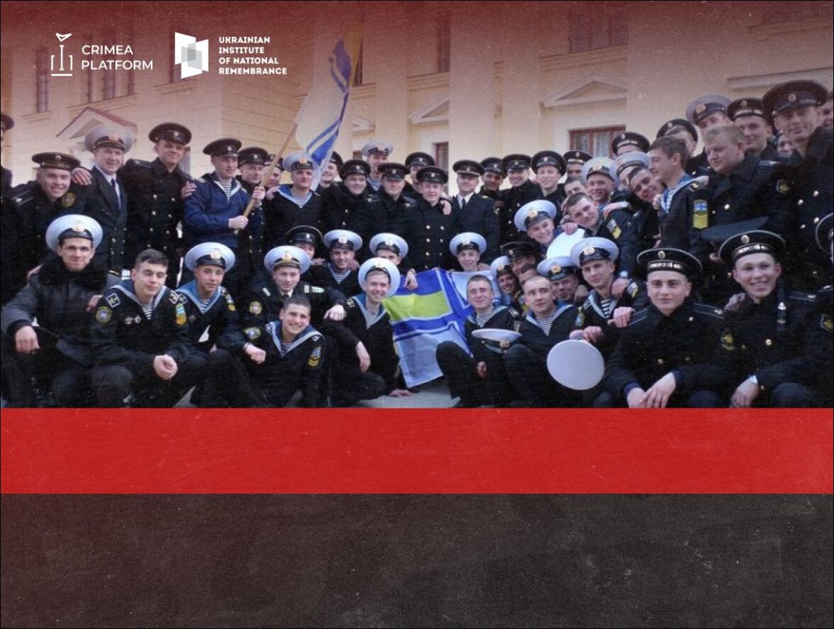 March 21, 2014 — Cadets of the Nakhimov Naval School Sang the Ukrainian Anthem in Occupied Crimea