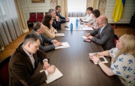 The Permanent Representative met with the First Deputy Minister of Foreign Affairs of Ukraine Sergiy Kyslytsya
