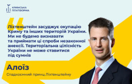 Спадковий принц Князівства Ліхтенштейн проявив підтримку України на П`ятому Саміті Кримської Платформи