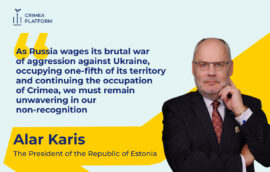 The President of the Republic of Estonia delivered a speech at the Fifth Summit of the Crimea Platform