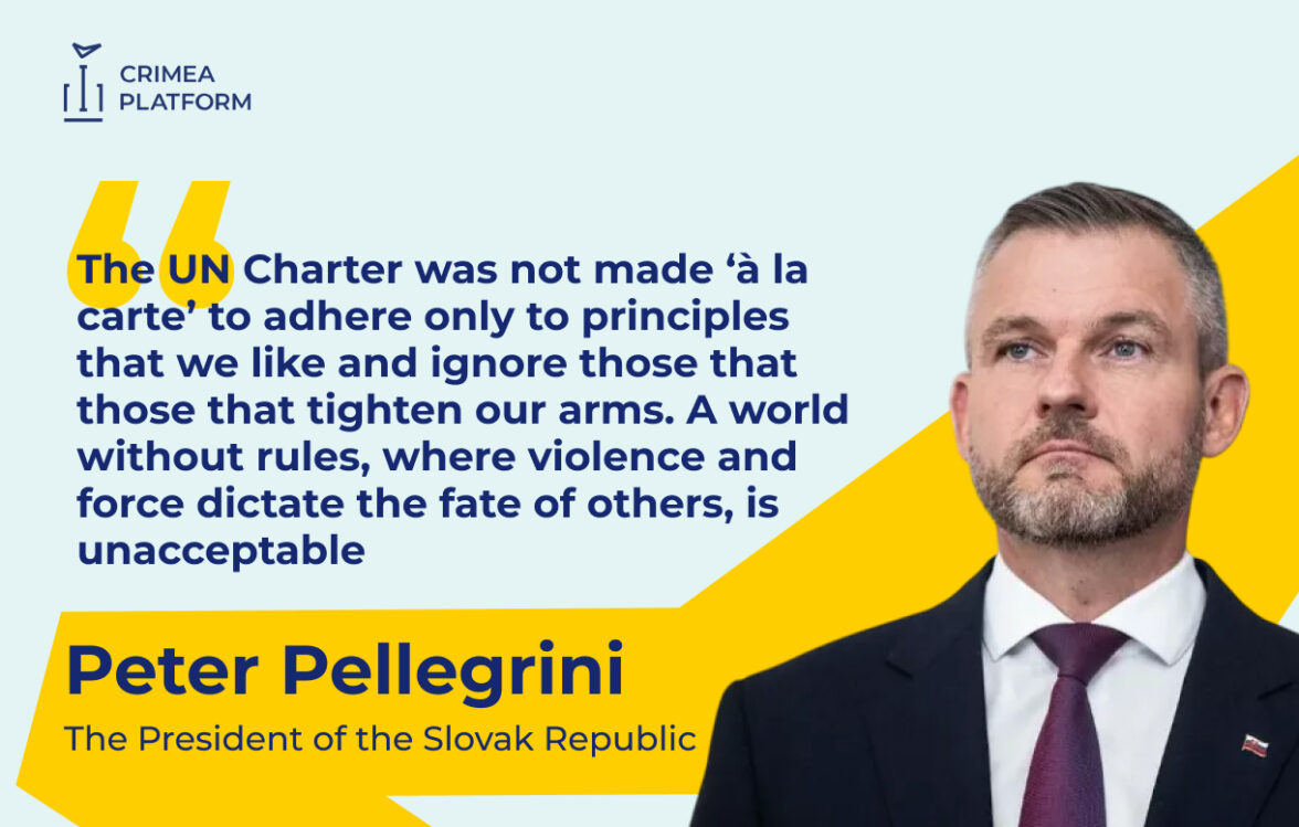 The President of the Slovak Republic spoke at the Fifth Summit of the Crimea Platform
