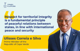 Prime Minister of Cabo Verde, Ulisses Correia e Silva, delivered a speech at the Fifth Crimea Platform Summit