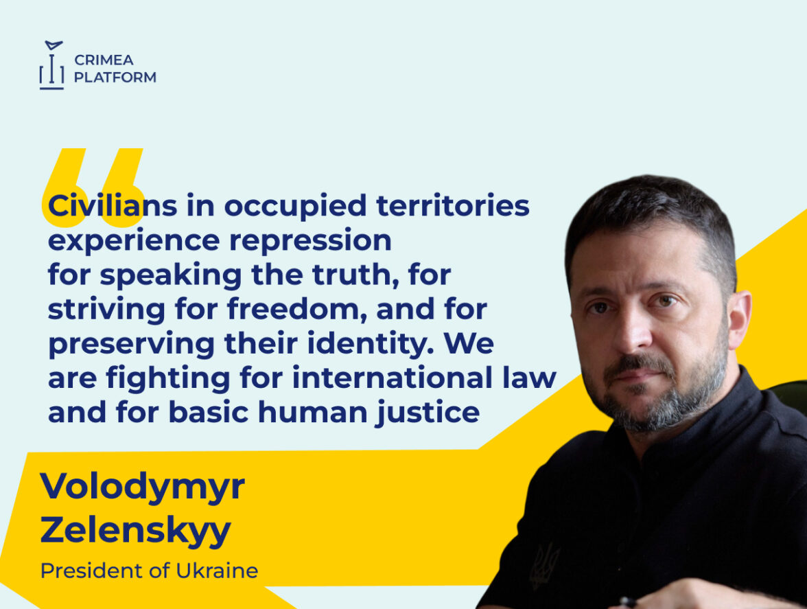 President of Ukraine Volodymyr Zelenskyy Speaks at the Opening of the Fifth Crimea Platform Summit