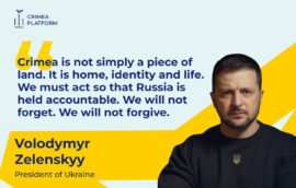 President of Ukraine Volodymyr Zelenskyy Speaks at the Opening of the Fifth Crimea Platform Summit