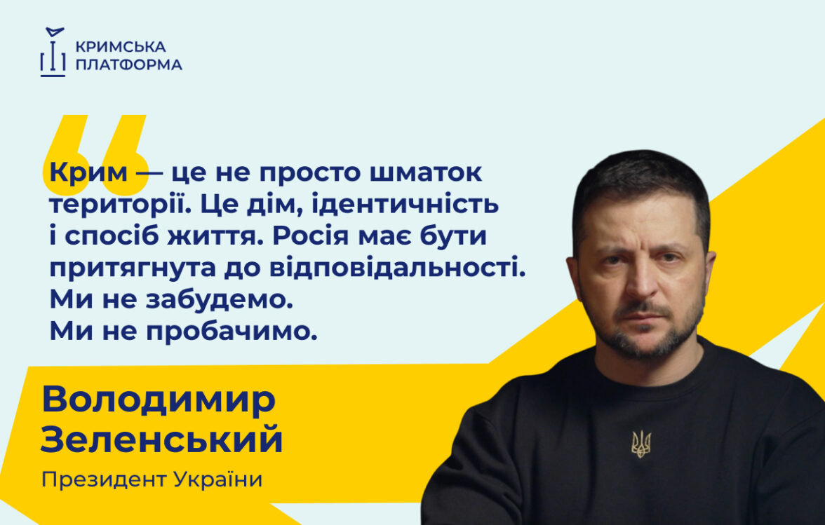 Президент України Володимир Зеленський виступив на відкритті П’ятого саміту Кримської платформи