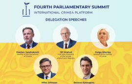 During the fourth Parliamentary Summit of the Crimea Platform, delegations from Croatia, the Czech Republic, Latvia, the United States and Belgium delivered speeches